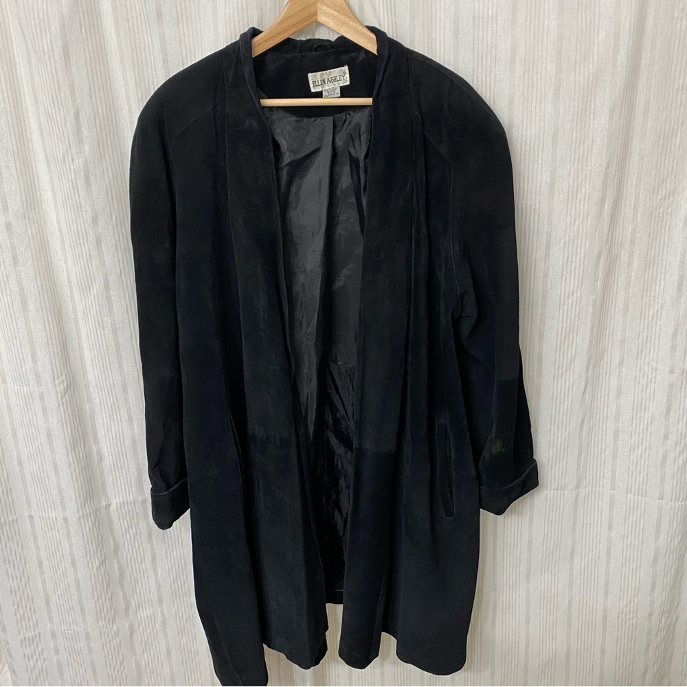 Vintage Ellen Ashley Genuine Suede Leather Swing Jacket